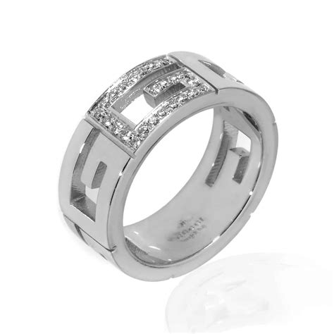 gucci white gold bamboo ring|Gucci 18k white gold ring.